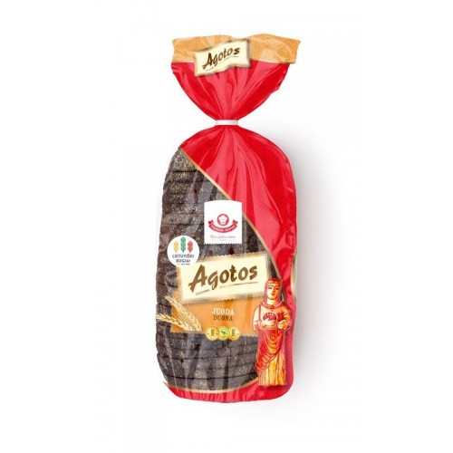 Duona juoda Agotos ruginė pjaustyta 800g