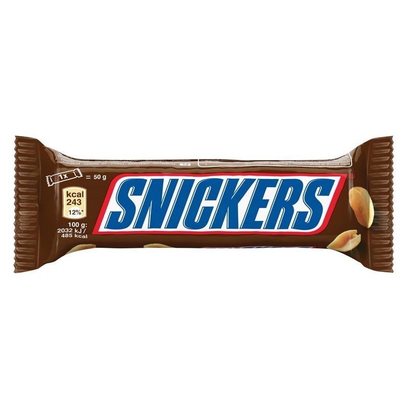 Šokoladinis batonėlis Snickers,50g