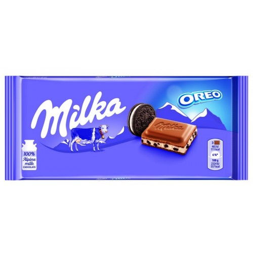 Šokoladas Milka su Oreo sausainiais,100g