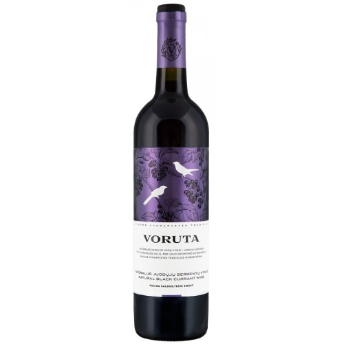 Vynas Voruta natūralus juodųjų serbentų sk., 10%, 0,75 l