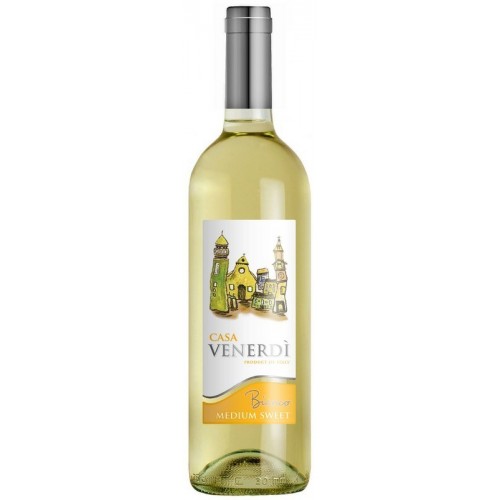 Vynas baltas Casa Venerdi I.G.T. 11% p.sald.,0,75l