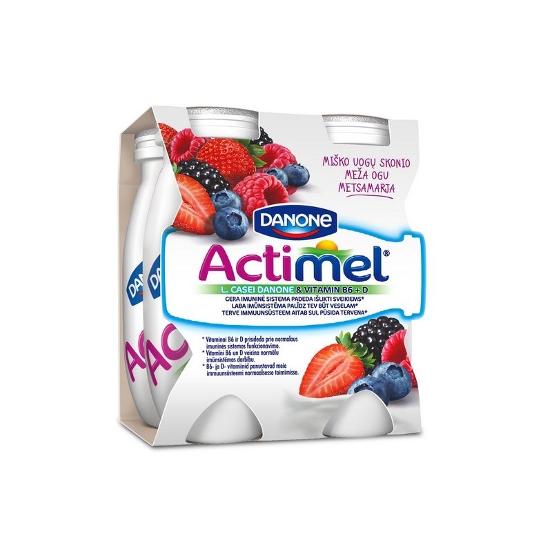 Jogurto gėrimas Actimel miško uogų sk. 1.5% 400g plast. ind.