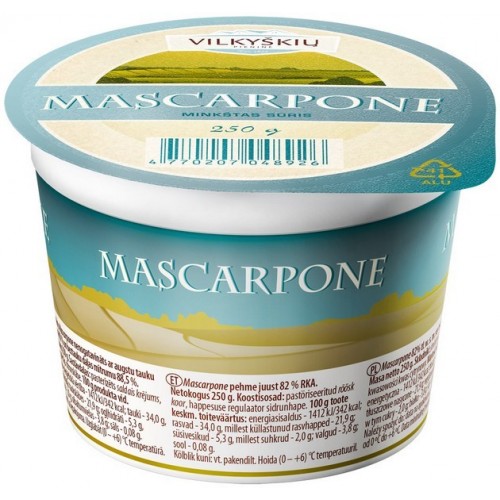 Sūris minkštasis Mascarpone 82% rsm,250g