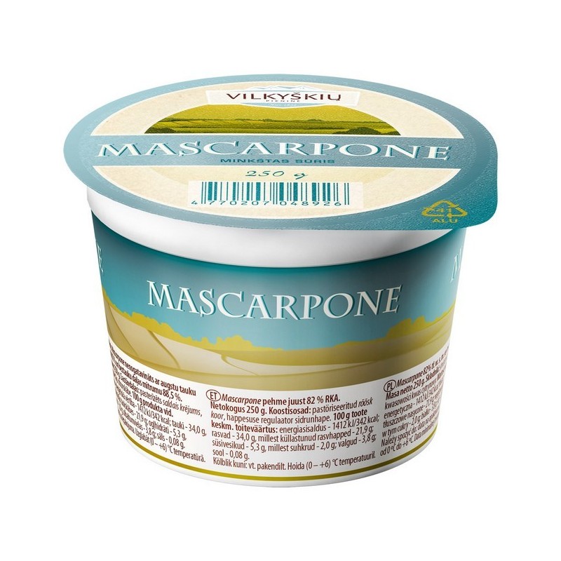 Sūris minkštasis Mascarpone 82% rsm,250g