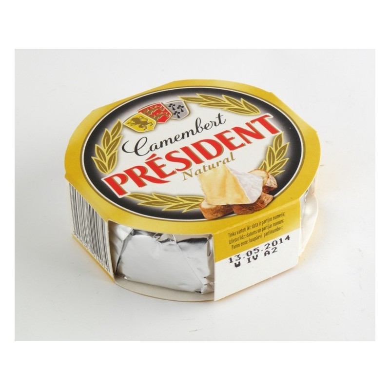 Sūris Pelėsinis President Camembert natūralus 120 g
