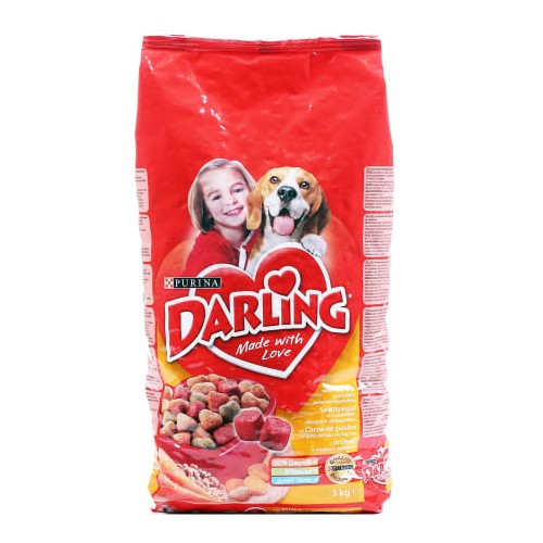Sausas šunų ėdalas Darling vištiena daržovės 3kg