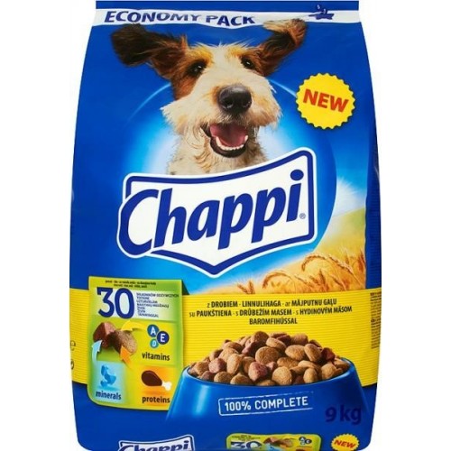 Ėdalas šunims sausas Chappi su vištiena 2,7 kg